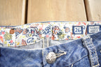 Vintage Y2K Miss Me Bedazzled Wide Leg Low Rise Jeans Size 26x33