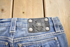 Vintage Y2K Miss Me Bedazzled Wide Leg Low Rise Jeans Size 26x33