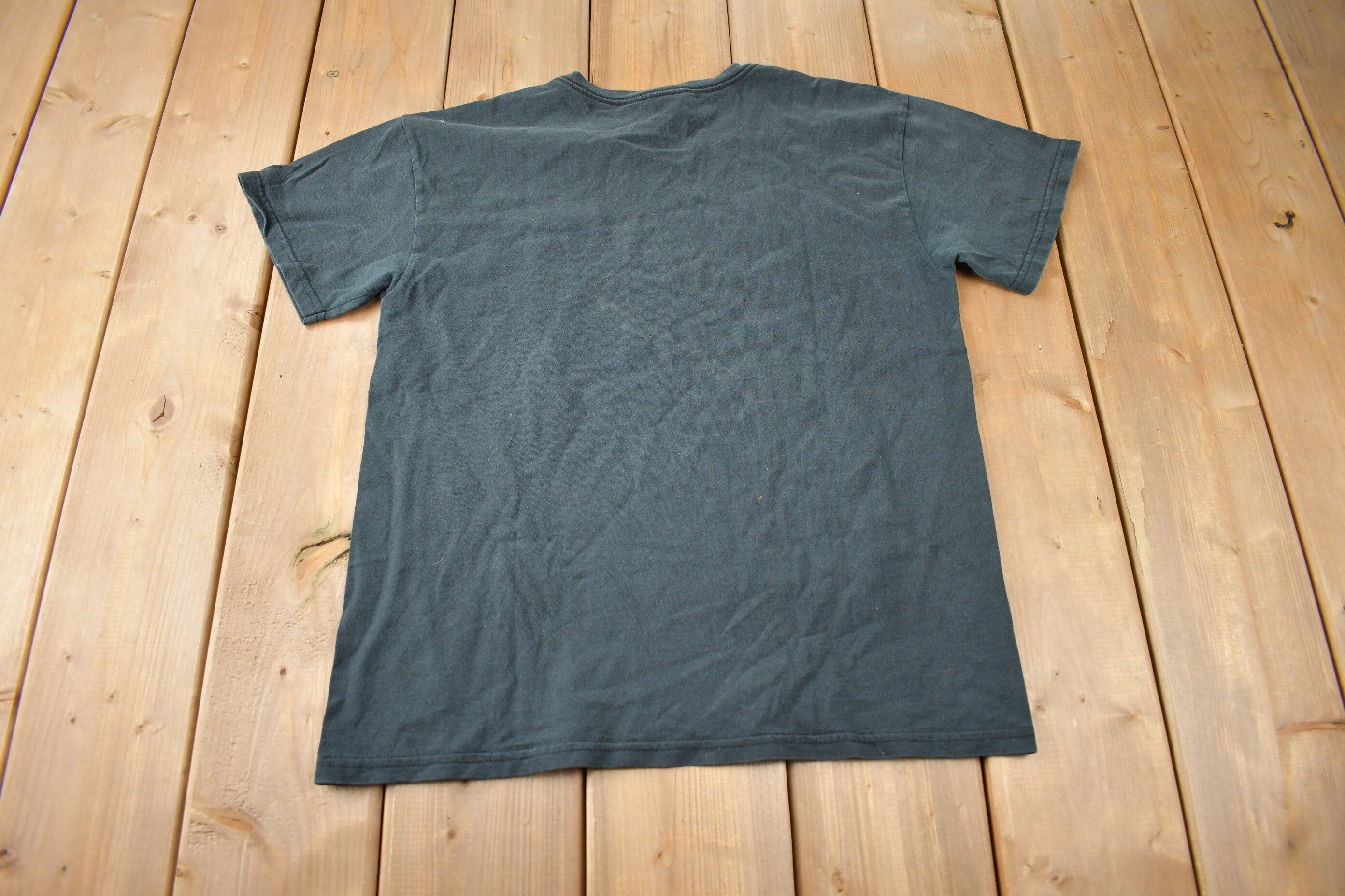 Vintage 1990s Nike Mini Swoosh Embroidered T Shirt Made In USA