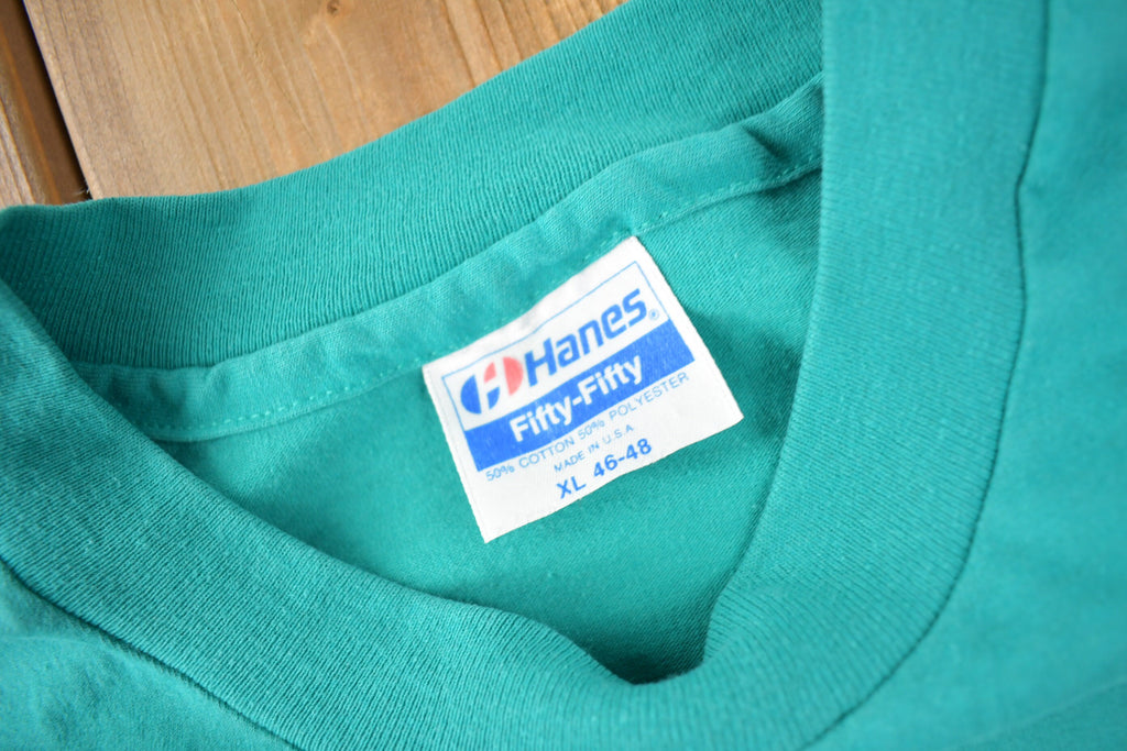 Vintage 1980s Canadian Goose Theme Single Stitch Graphic T-Shirt Made In USA