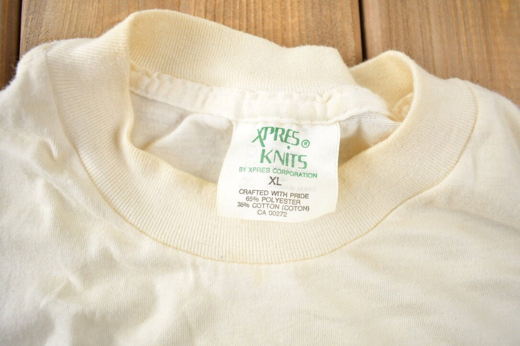 Vintage 1980s Dog Theme Mail Stamp Single Stitch Graphic T-Shirt Made In USA