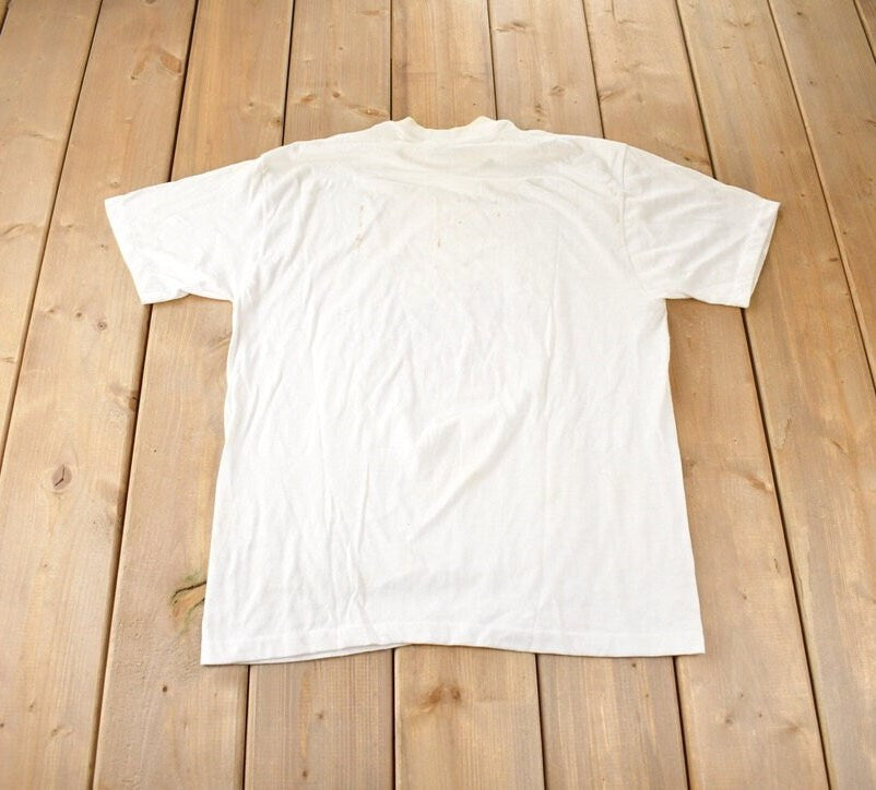 Vintage 1980s Dog Theme Mail Stamp Single Stitch Graphic T-Shirt Made In USA