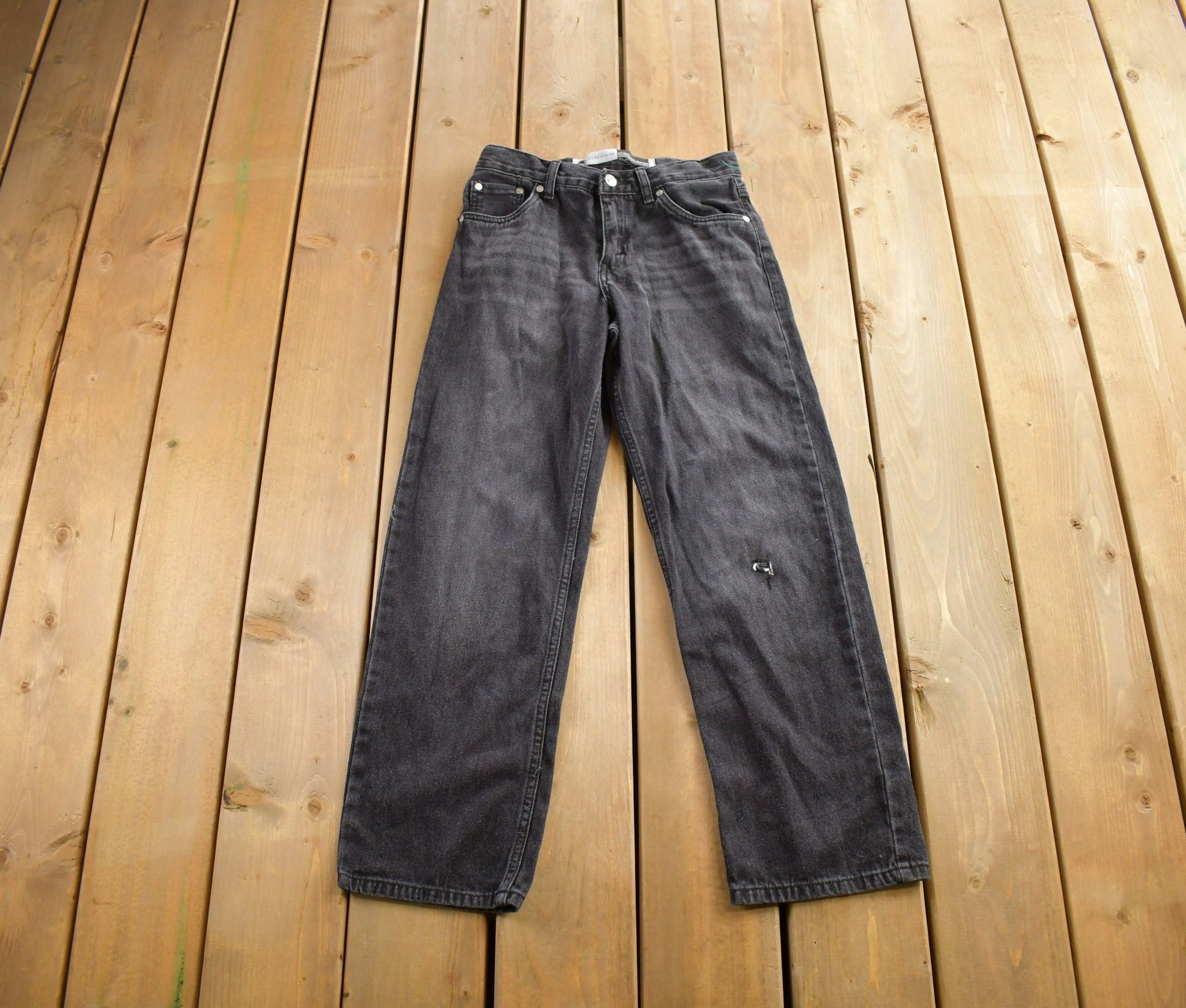Vintage 1990s Levi's Silver Tab Black Jeans Size 27x29