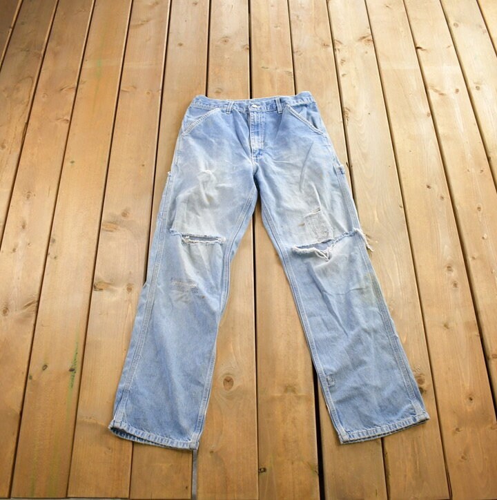 Vintage 1980s Carhartt Distressed Jeans Size 30x30