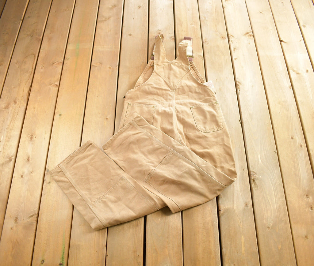Vintage 1980s Carhartt Double Knee Canvas Overalls Size 40 x 30 Made in USA