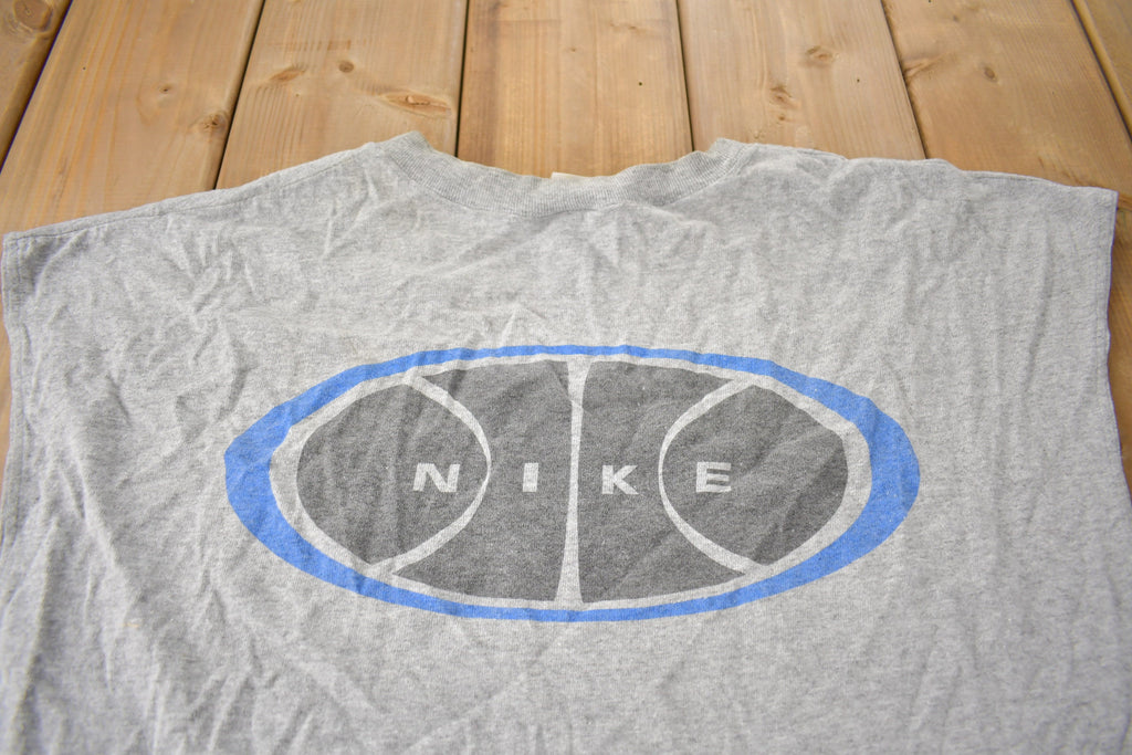 Vintage 1990s Nike Graphic Tank Top Shirt Made In USA Size XL
