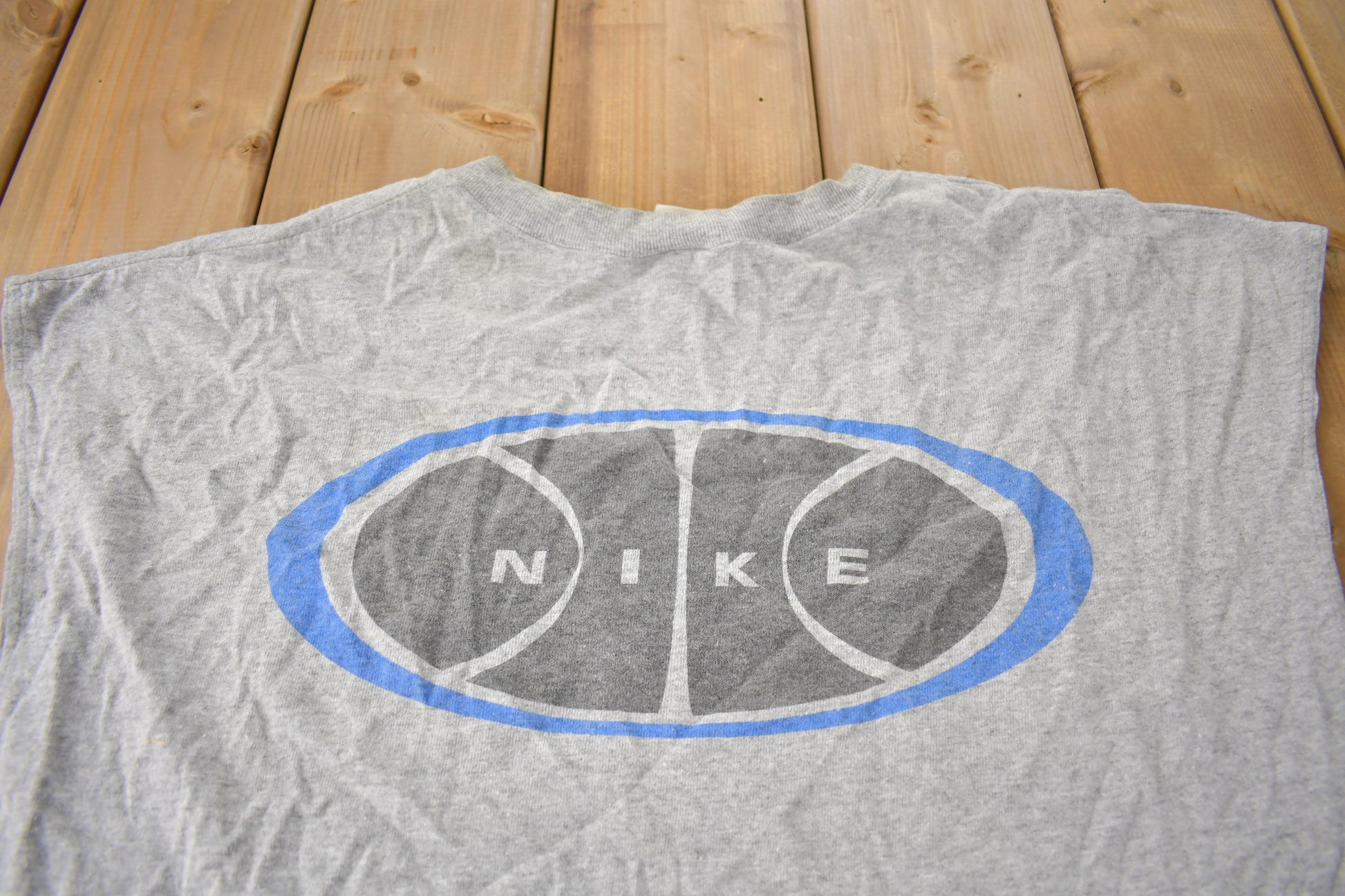 Vintage 1990s Nike Graphic Tank Top Shirt Made In USA Size XL