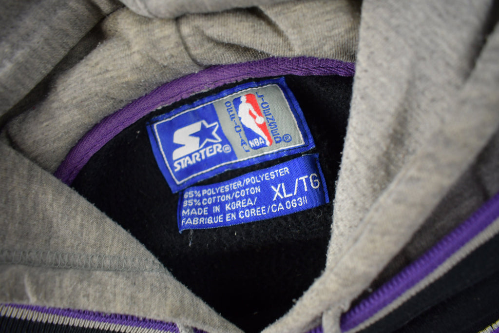 Vintage 1994 Toronto Raptors NBA Embroidered Starter Hoodie Size XL