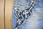Vintage Y2K Miss Me Faded Low Rise Jeans Size Boot Cut Size 26x33