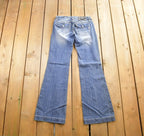 Vintage Y2K Miss Me Bedazzled Wide Leg Low Rise Jeans Size 26x33