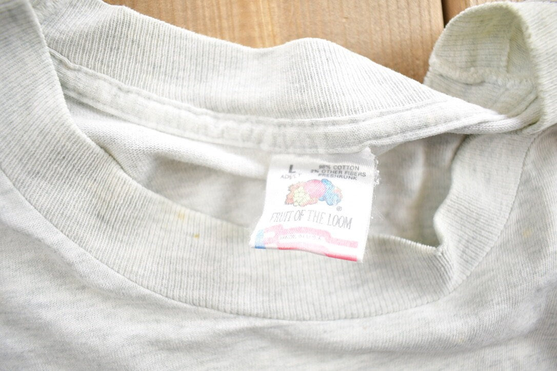 Vintage 1980s Georgetown Hoyas Bulldog Collegiate Graphic T-Shirt Made In USA