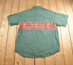 Vintage 1980s Wrangler Western Button Up Short Sleeve Shirt