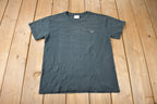 Vintage 1990s Nike Mini Swoosh Embroidered T Shirt Made In USA
