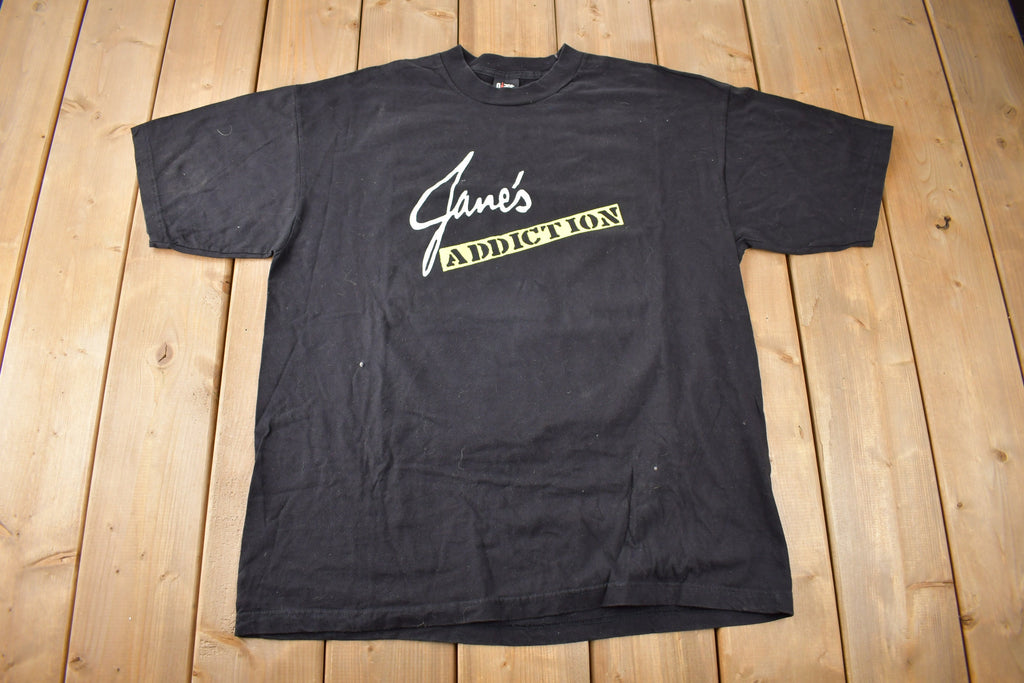 Vintage Y2K Jane's Addiction Graphic Band T-shirt Size XL