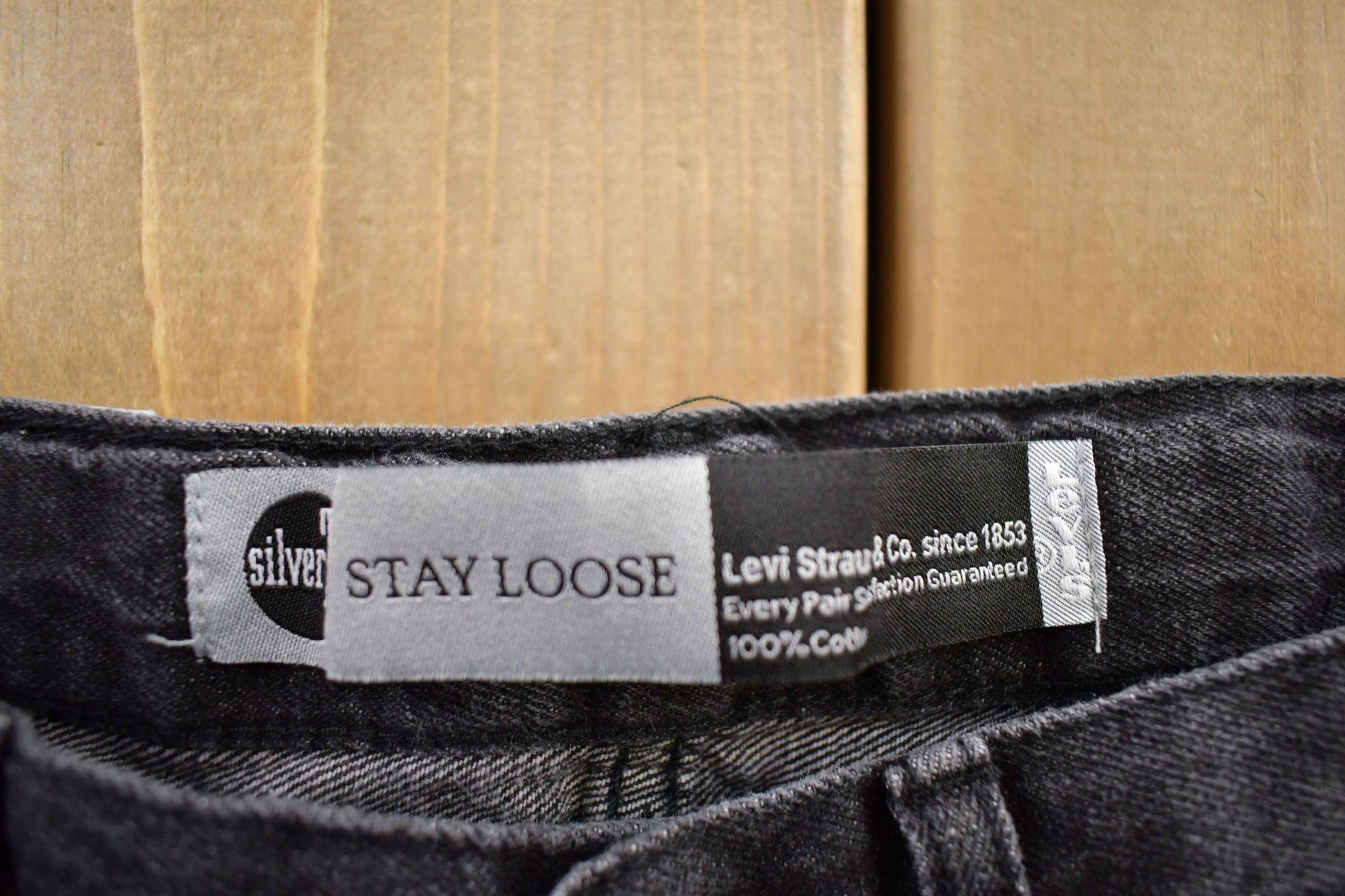 Vintage 1990s Levi's Silver Tab Black Jeans Size 27x29