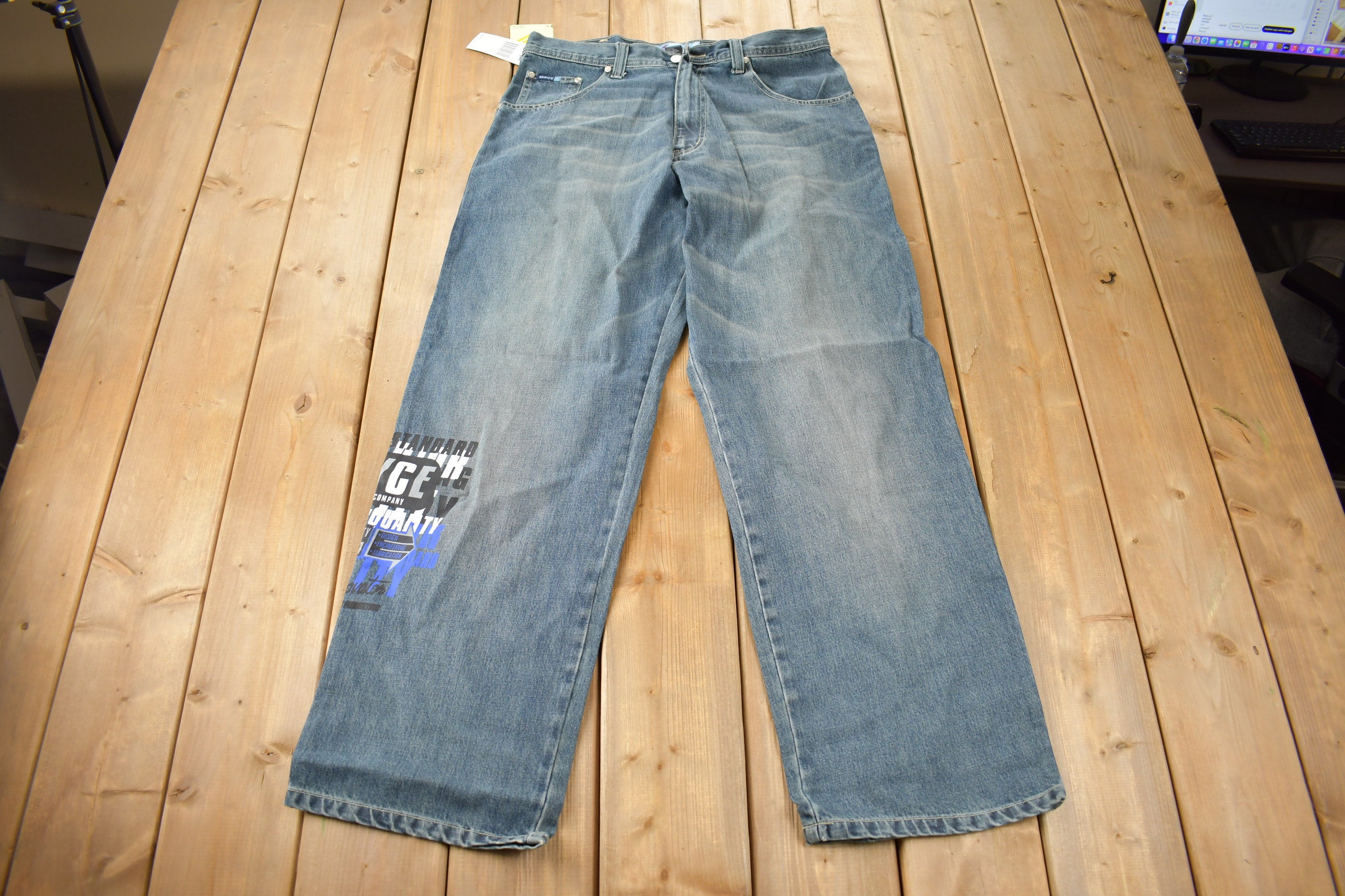 Vintage 2004 Deadstock Enyce Hip Hop Baggy Jeans Size 36