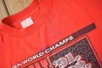 Vintage 1993 Chicago Bulls 3 Peat NBA World Champions Basketball Graphic T-Shirt Made In USA