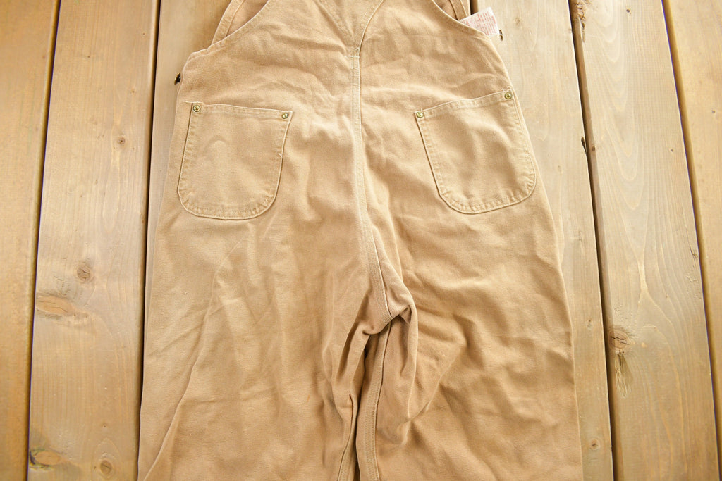 Vintage 1980s Carhartt Double Knee Canvas Overalls Size 40 x 30 Made in USA