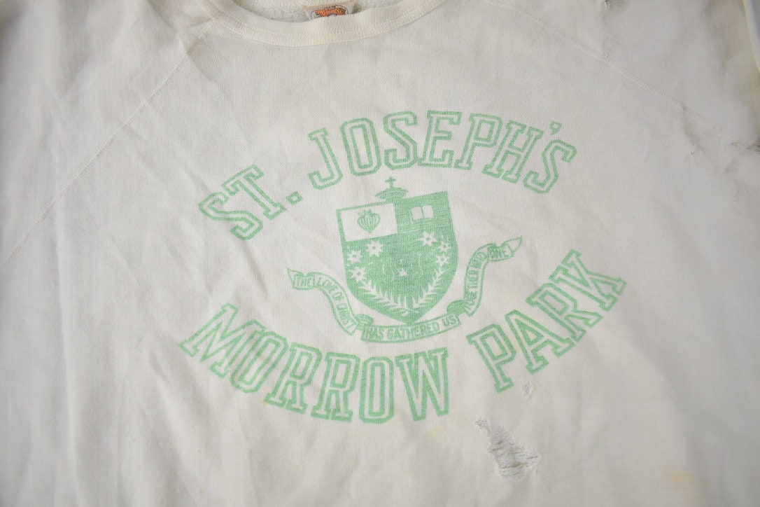 Vintage 1980s St Joseph Morrow Park Collegiate Crewneck Made In Canada