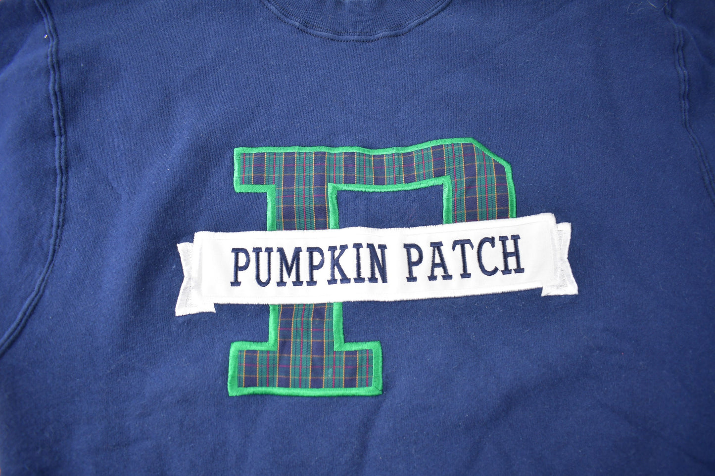 Vintage 1990s Pumpkin Patch Embroidered Crewneck Sweatshirt Made In USA