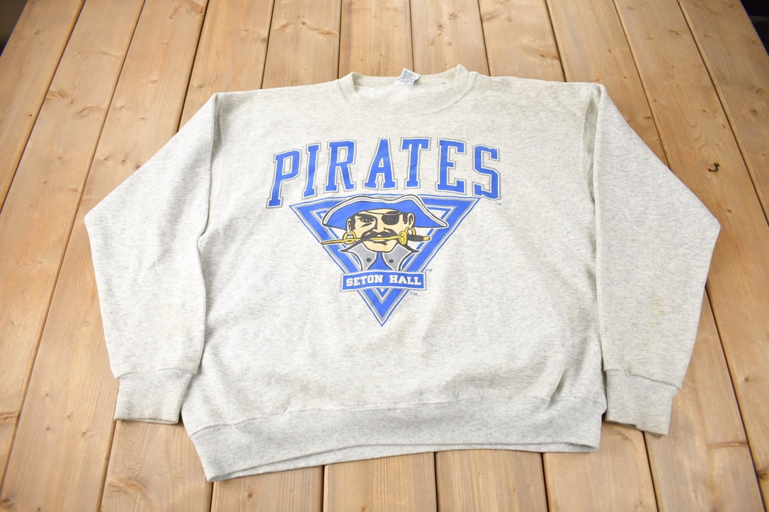 Vintage 1990s Seton Hall Pirates Crewneck Sweatshirt Made In USA