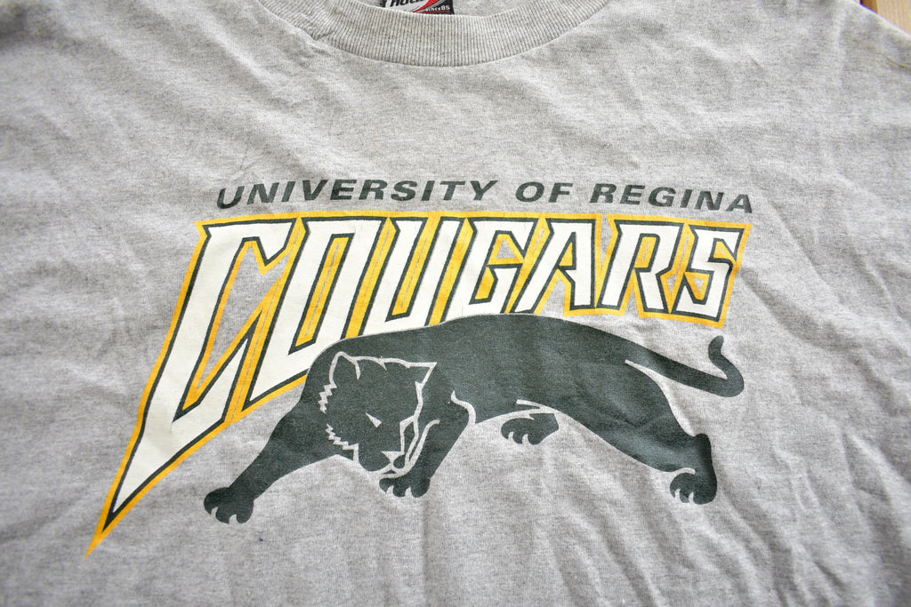 Vintage 1980s University Of Regina Graphic T-Shirt Made In USA