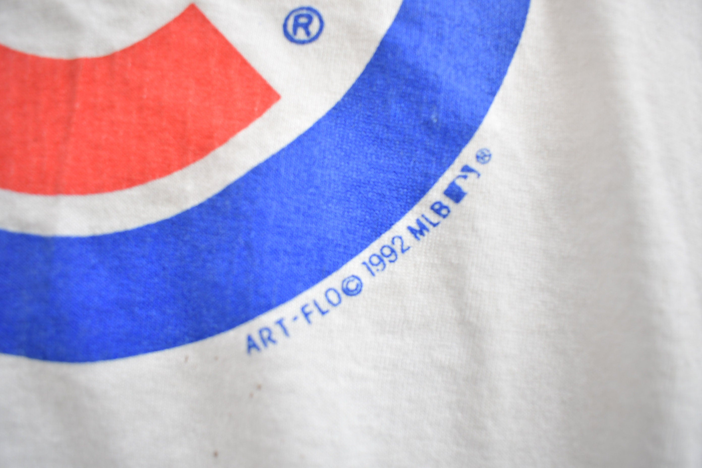 Vintage 1992 Chicago Cubs MLB Baseball Graphic Single Stitch T-Shirt Made In USA