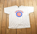Vintage 1992 Chicago Cubs MLB Baseball Graphic Single Stitch T-Shirt Made In USA