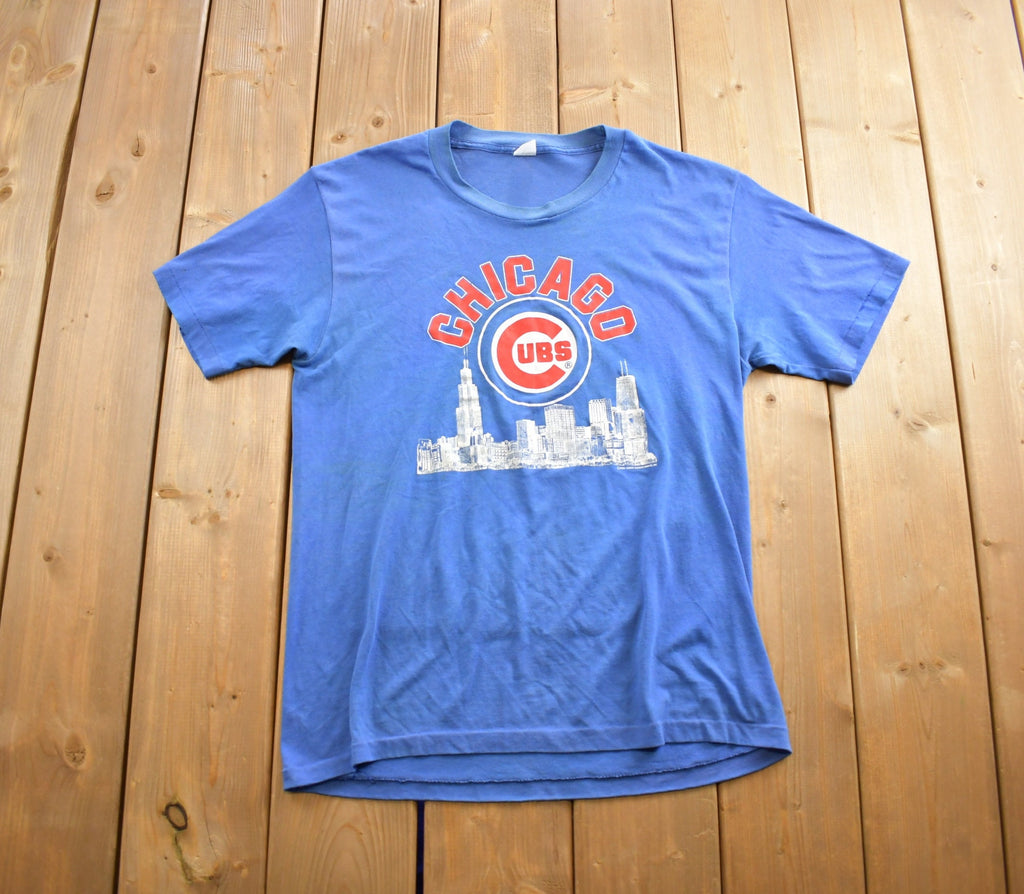 Vintage 1980s Chicago Cubs MLB Baseball Single Stitch T-Shirt Made In USA