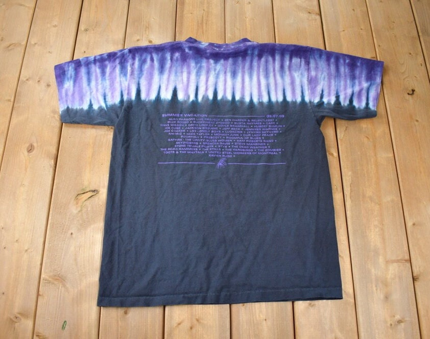 Vintage 2000s Cisco Blues Fest Tye Dye Souvenir Travel Single Stitch T Shirt Made In USA