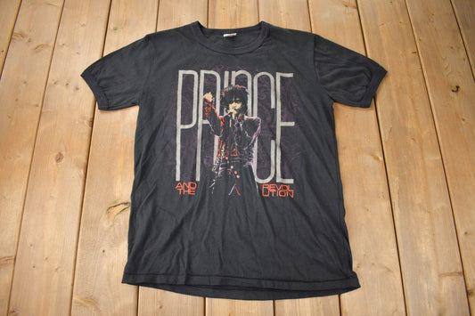 Vintage 1980s Prince And the Revolution Graphic Ringer Band Tee Made in Canada