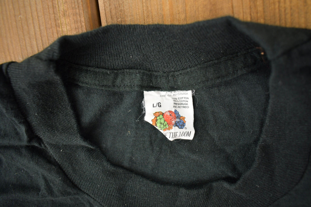 Vintage 1991 Deadstock The Tragically Hip World Tour Single Stitch Band Tee Made In Canada