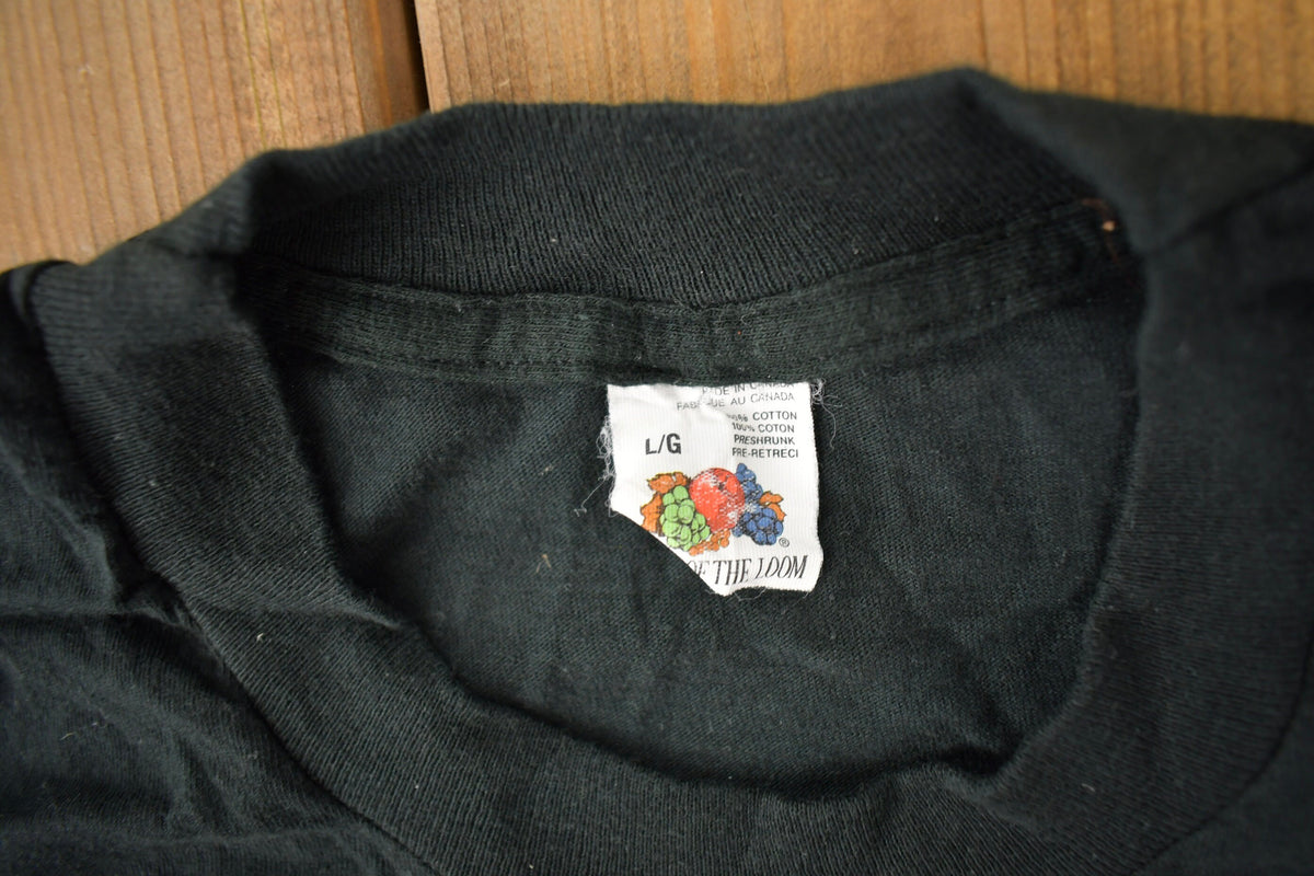 Vintage 1991 Deadstock The Tragically Hip World Tour Single Stitch Band Tee Made In Canada