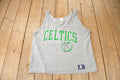 Vintage 1990s Boston Celtics NBA Basketball Starter Graphic Tank Top Made In USA