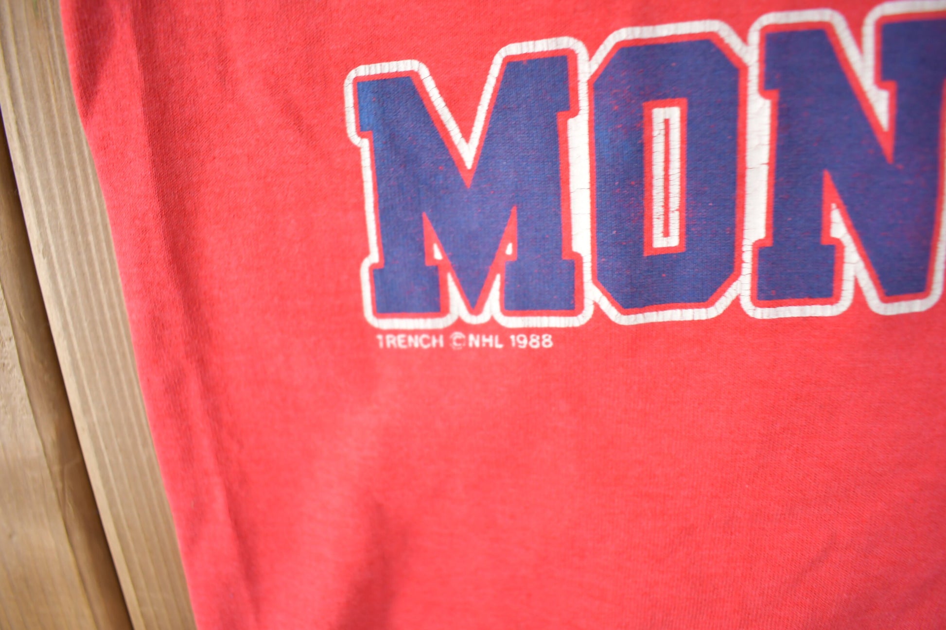 Vintage 1988 Montreal Canadiens NHL Hockey Graphic T-Shirt Made In Canada