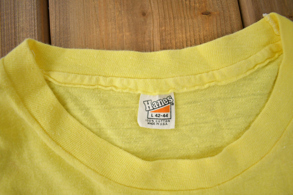 Vintage 1970s Elvis Presley The King Lives On Graphic T Shirt Made In USA