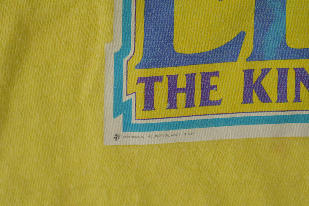 Vintage 1970s Elvis Presley The King Lives On Graphic T Shirt Made In USA