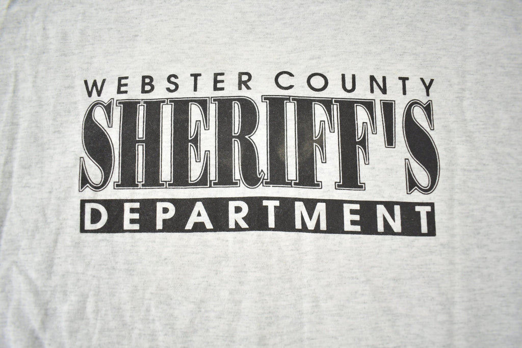 Vintage 1990s D.A.R.E Webster County Sherrif Souvenir T Shirt Made In USA