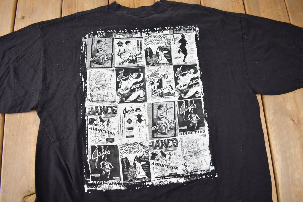 Vintage Y2K Jane's Addiction Graphic Band T-shirt Size XL