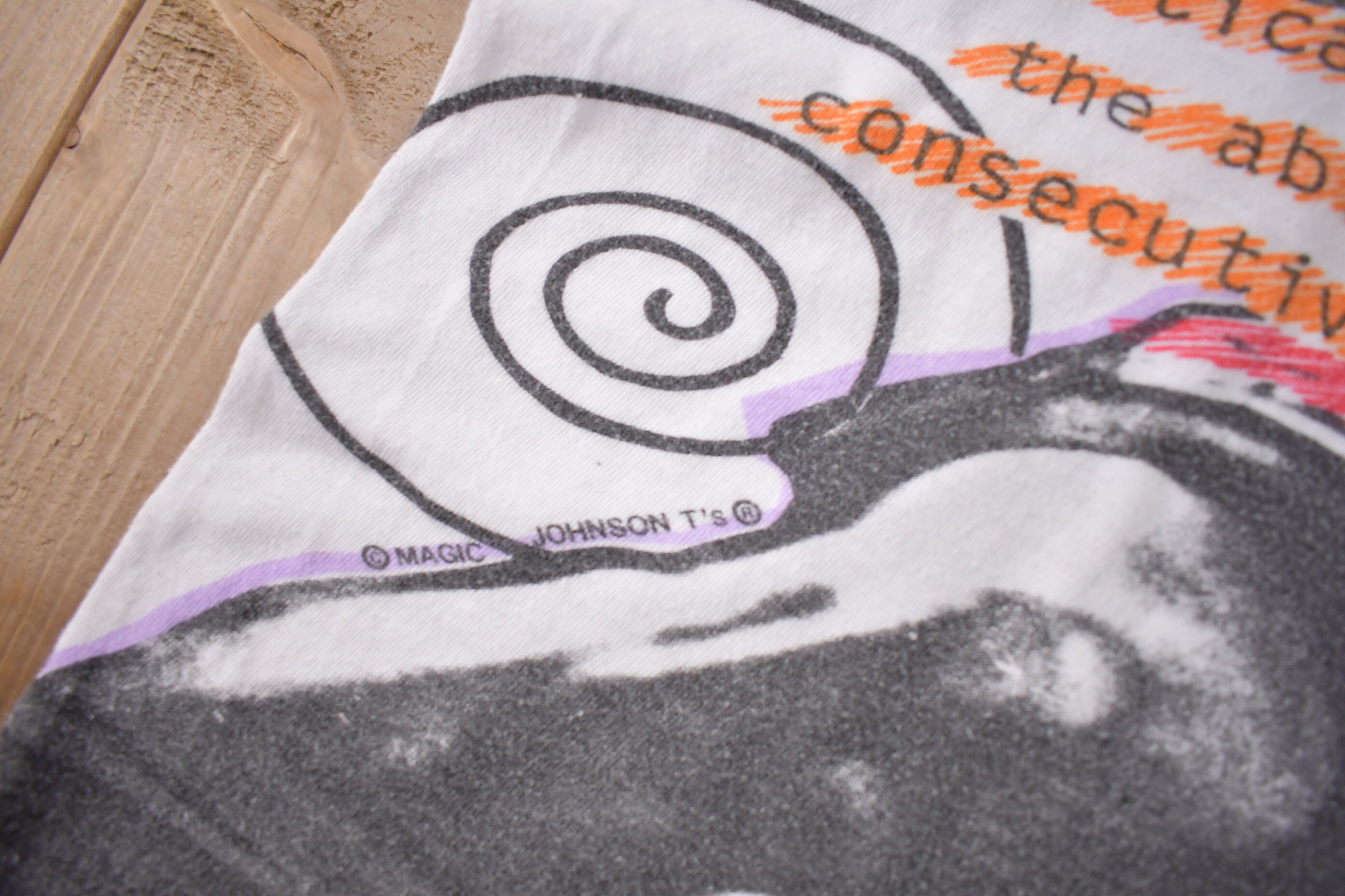 Vintage 1990s Chicago Bulls NBA Michael Jordan All Over Print T-Shirt