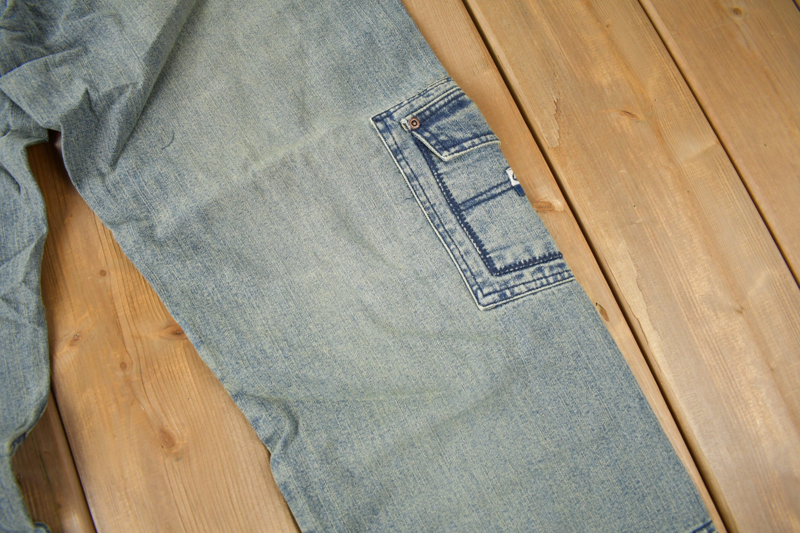 Vintage 2004 Deadstock Enyce Hip Hop Cargo Jeans Size 34