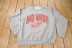 Vintage 1990s Detroit Redwings NHL Hockey Crewneck Sweatshirt Made In Canada