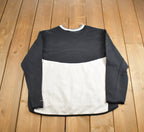 Vintage 1990s Nike Embroidered Mini Swoosh V-Neck Sweatshirt
