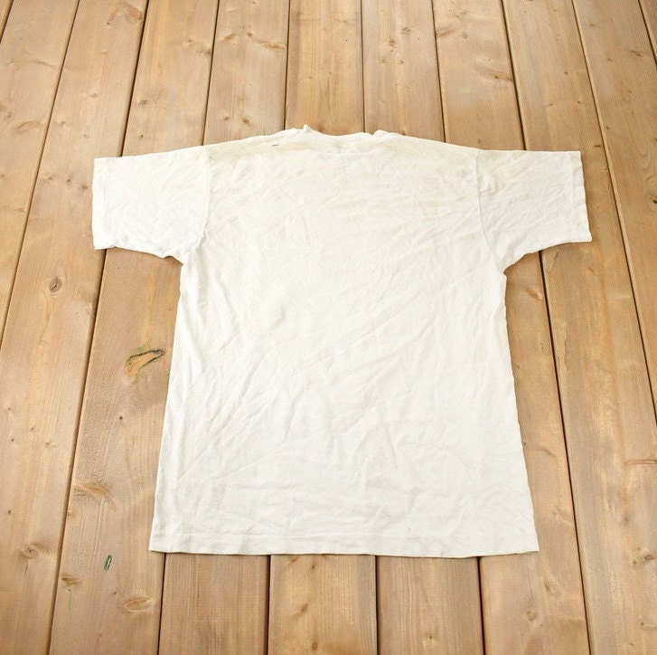 Vintage 1980s African Lion Safari Graphic Single Stitch T-Shirt Made In Canada