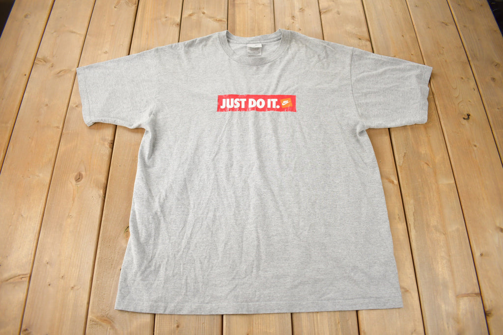 Vintage Y2K Nike Just Do It Graphic T-Shirt Size XL