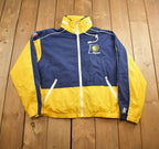 Vintage 1990s Indiana Pacers NBA Basketball Embroidered Windbreaker Made In USA