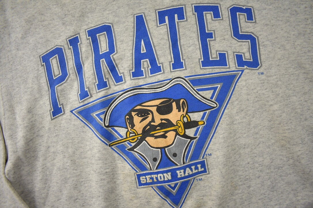 Vintage 1990s Seton Hall Pirates Crewneck Sweatshirt Made In USA