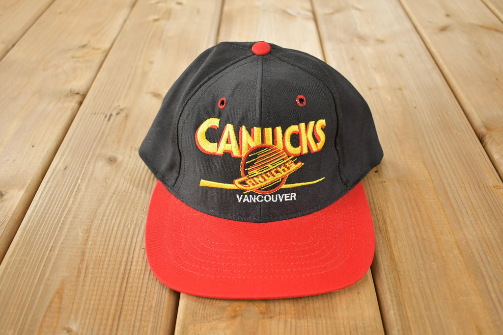Vintage 1990s Deadstock Vancouver Canucks NHL Snap Back Hat