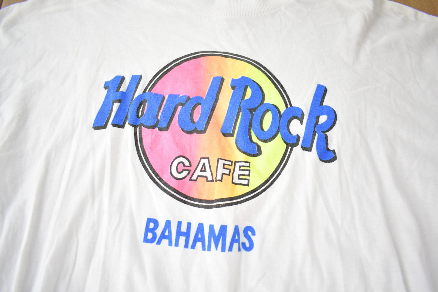 Vintage 1980s Hard Rock Cafe Bahamas Souvenir Travel Single Stitch T Shirt Made In USA