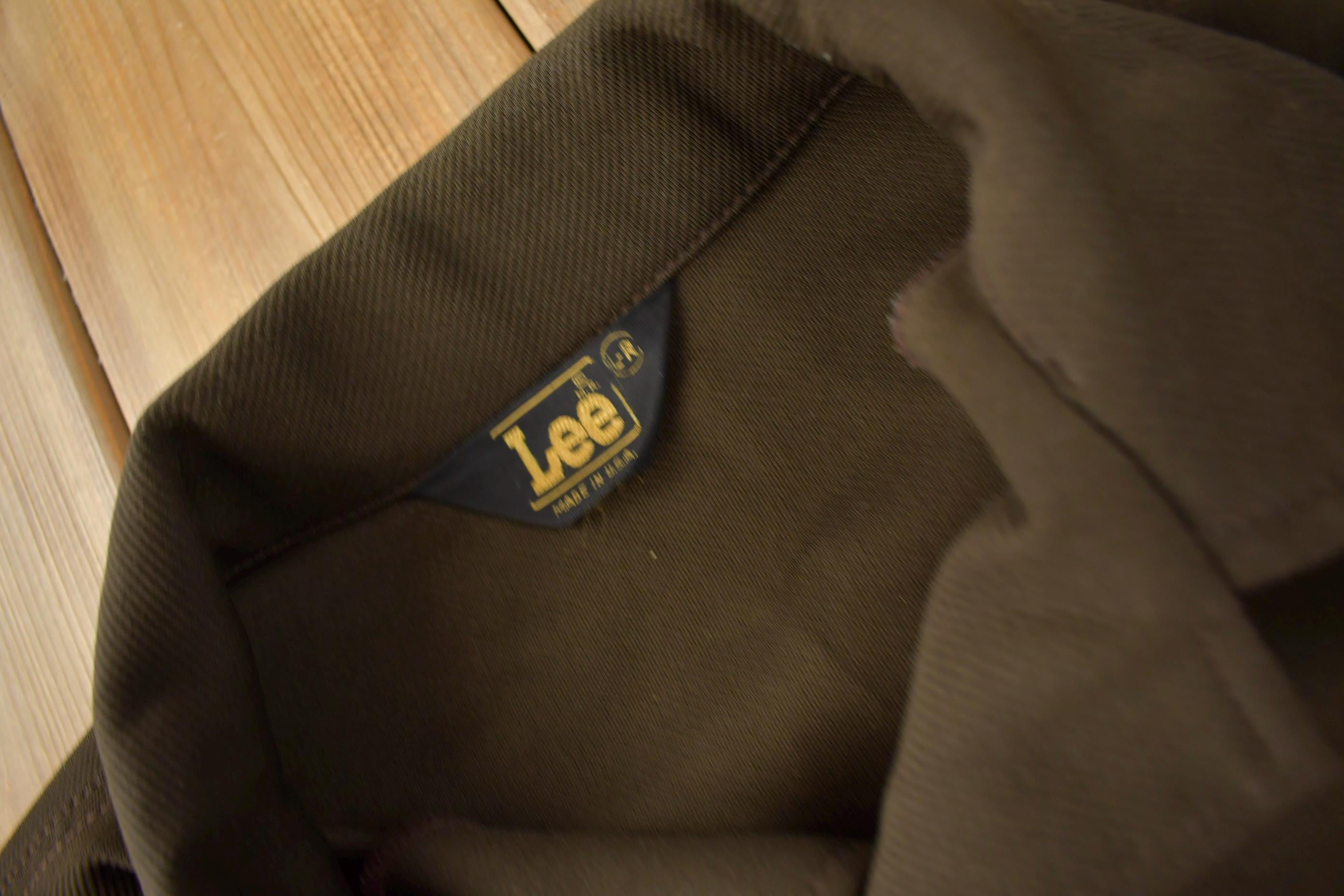 Vintage 1970s Lee Western Style Pearl Snap Button Up Shirt Made in USA Size L